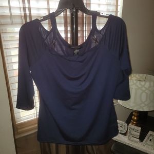 Ashley Stewart Cold Shoulder top
